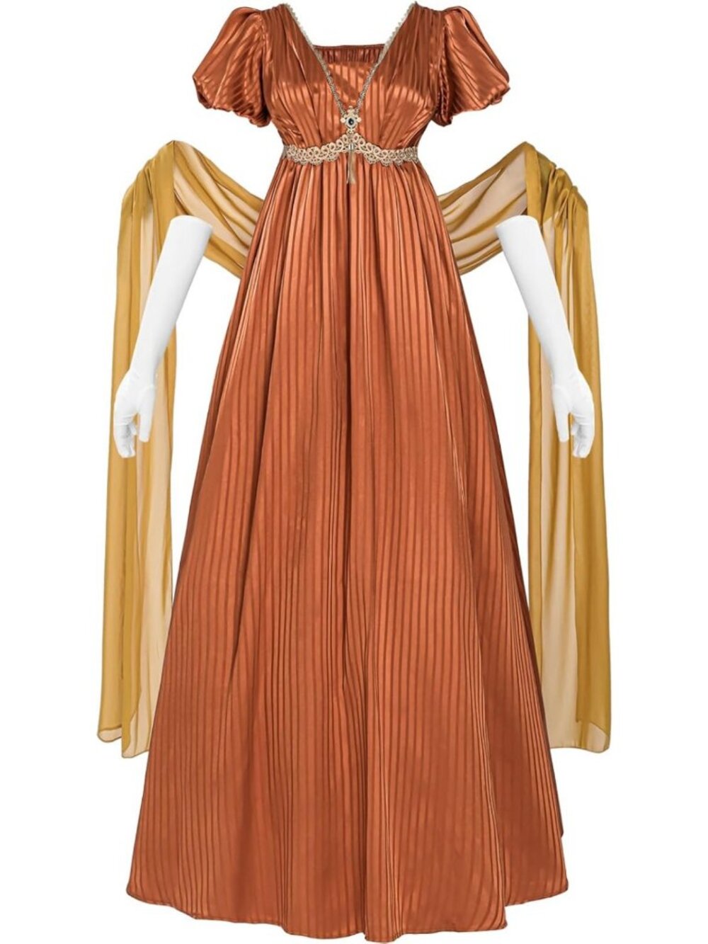 Plus Size Empire Waist Tea Party Ball Gown, Elegant Regency Style Dress